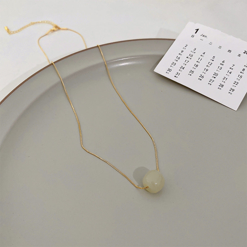 真金電鍍花朵愛心項鍊小清新時尚氣質鎖骨鏈項墜甜美新款ins項飾