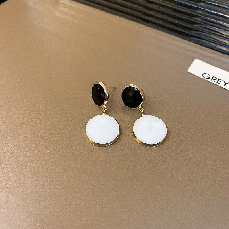 银针欧美跨境花朵几何流苏耳钉时尚金属风耳环轻奢高级感耳饰