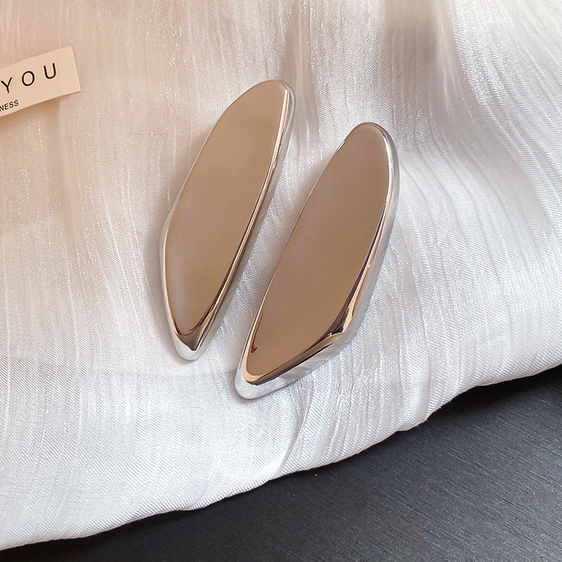 銀針圓圈銀色耳環輕奢高級感耳釘女冷淡風時尚百搭耳飾設計感小衆