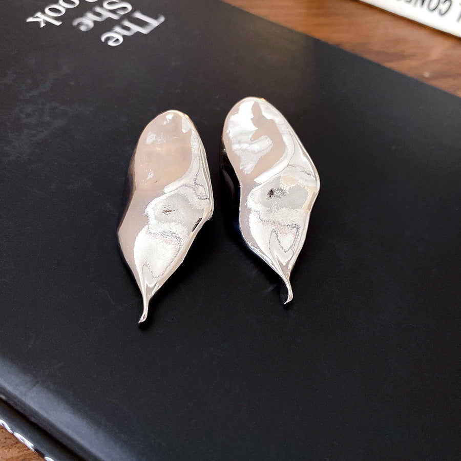 銀針圓圈銀色耳環輕奢高級感耳釘女冷淡風時尚百搭耳飾設計感小衆