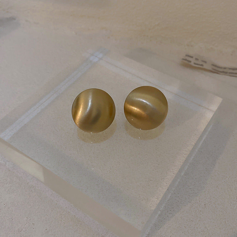 銀針歐美誇張金屬風幾何耳環簡約小衆設計耳釘氣質時尚高級感耳飾