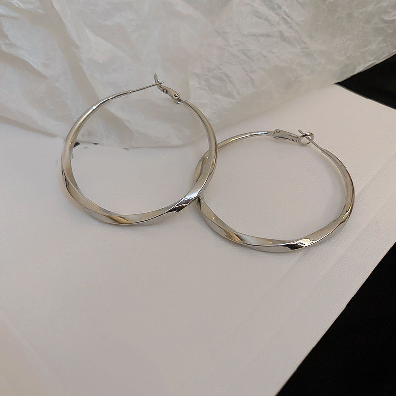 銀針跨境冷淡風銀色鑲鑽鋯石花朵珍珠耳環長款流蘇耳釘高級感耳飾