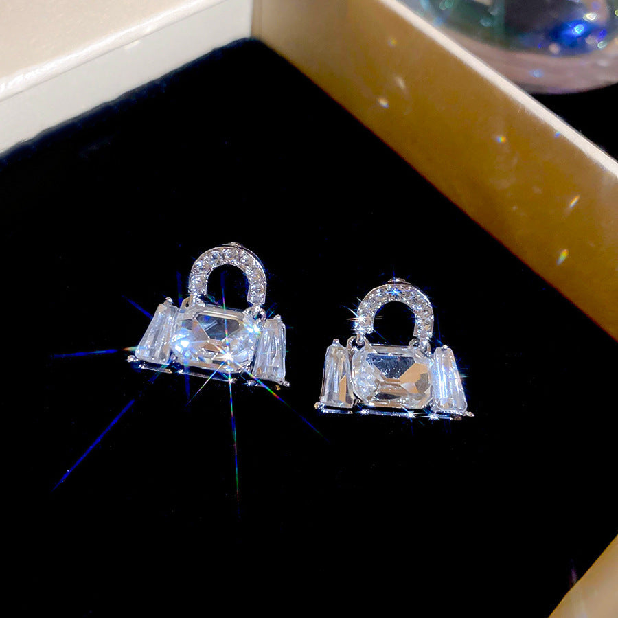 銀針圓圈銀色耳環輕奢高級感耳釘女冷淡風時尚百搭耳飾設計感小衆