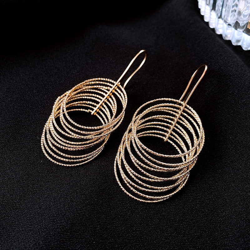 銀針超仙珍珠花朵流蘇耳環氣質時尚耳釘跨境歐美誇張高級感耳飾女