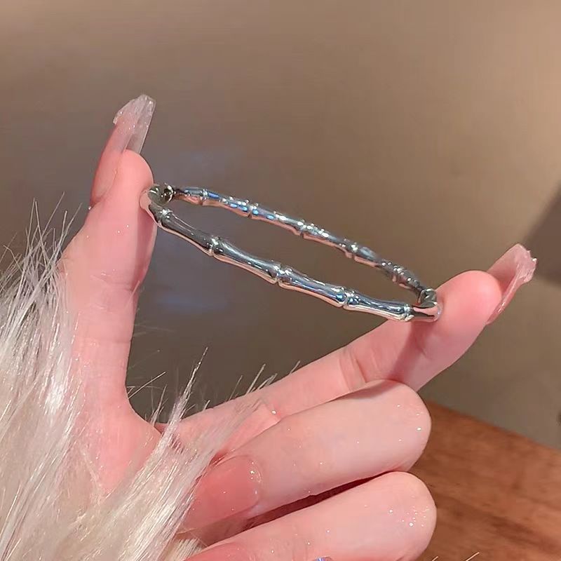鈦鋼手鐲不掉色滿天星銀手鐲女生百搭高級感時尚滿鑽不鏽鋼