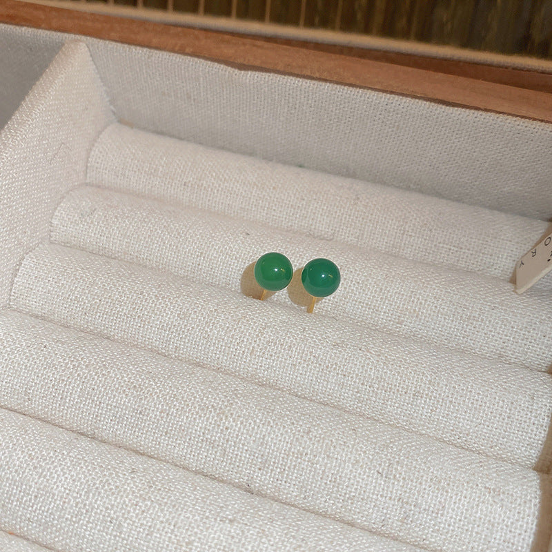 銀針歐美跨境金屬風素圈幾何耳圈氣質個性耳釘耳環誇張高級感耳飾