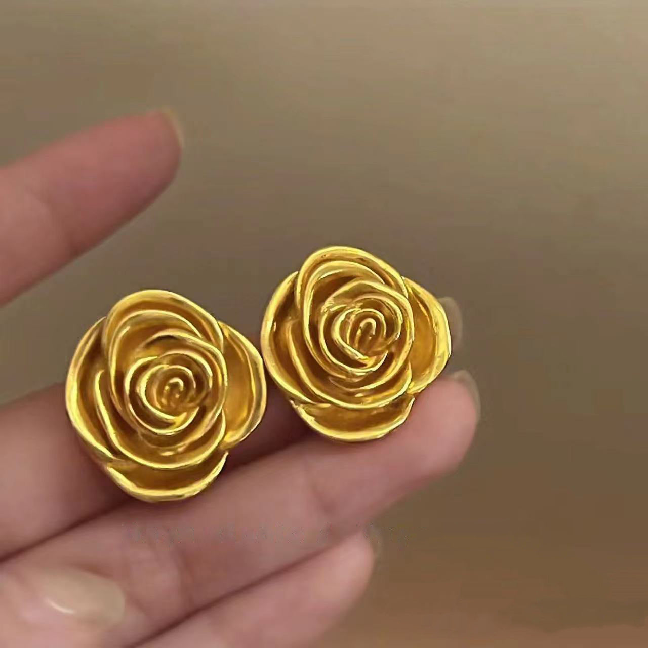 銀針歐美跨境專供花朵珍珠流蘇耳環氣質個性耳釘誇張高級感耳飾女