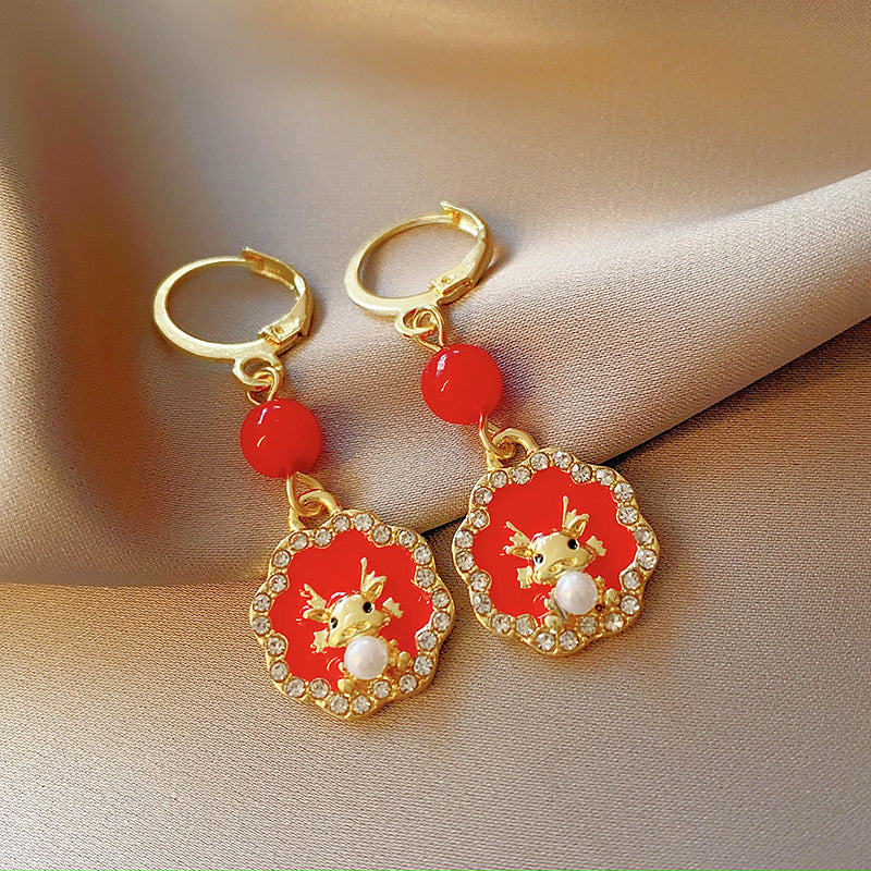 銀針超仙珍珠花朵流蘇耳環氣質時尚耳釘跨境歐美誇張高級感耳飾女